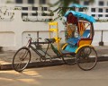zeitgenössische Rikscha in Pondicherry/Indien