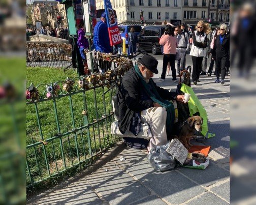 Chlochard an der Pont Neuf